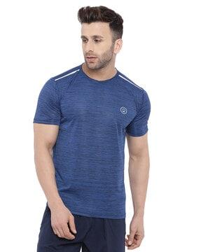 crew-neck t-shirt with short sleeves