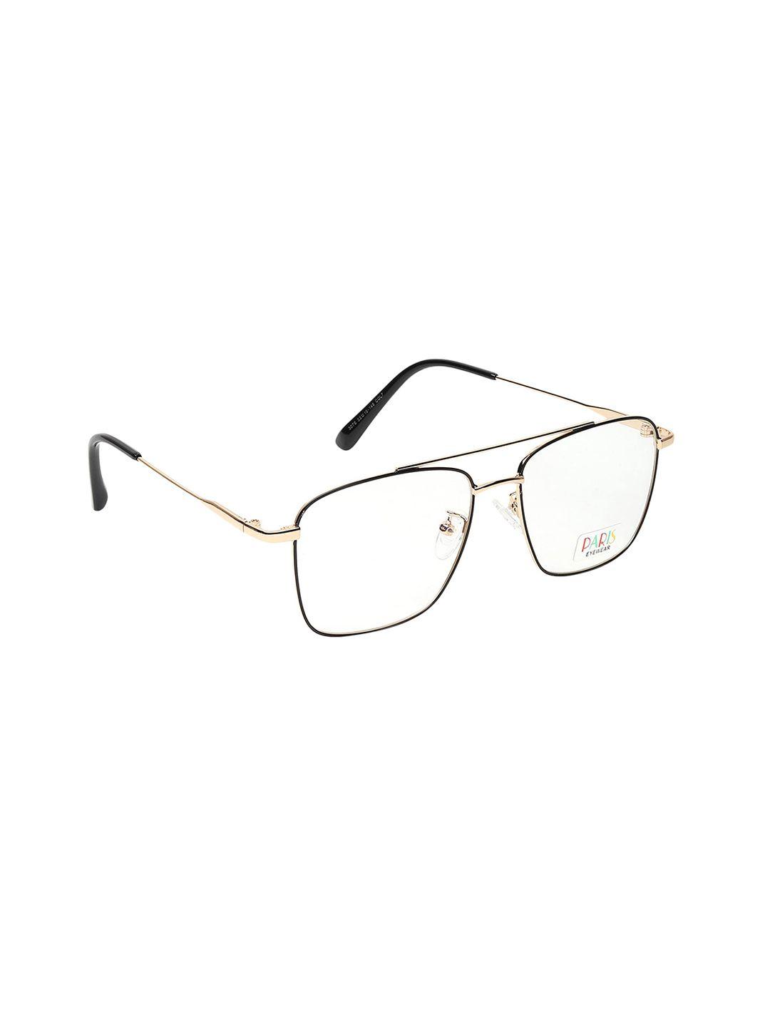 criba unisex gold-toned & transparent full rim square frames cr_paris gld blk_clear