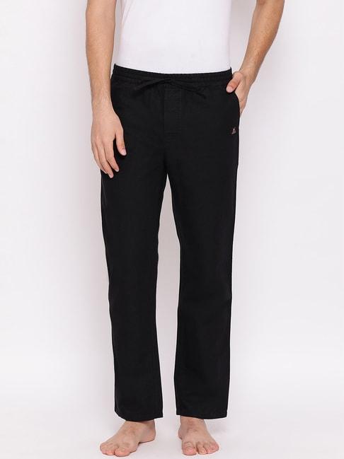 crimsoune-club-black-cotton-regular-fit-lounge-pants