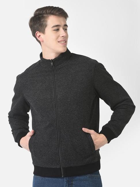 crimsoune club black regular fit texture jacket