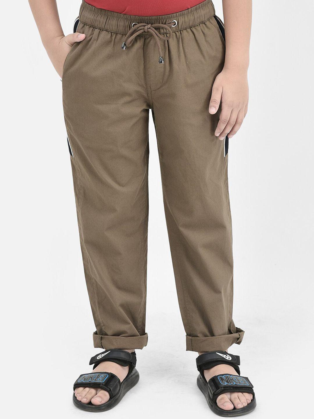 crimsoune club boys pure cotton mid-rise track pants