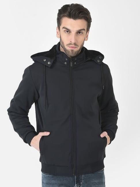 crimsoune club dark navy regular fit hooded jacket