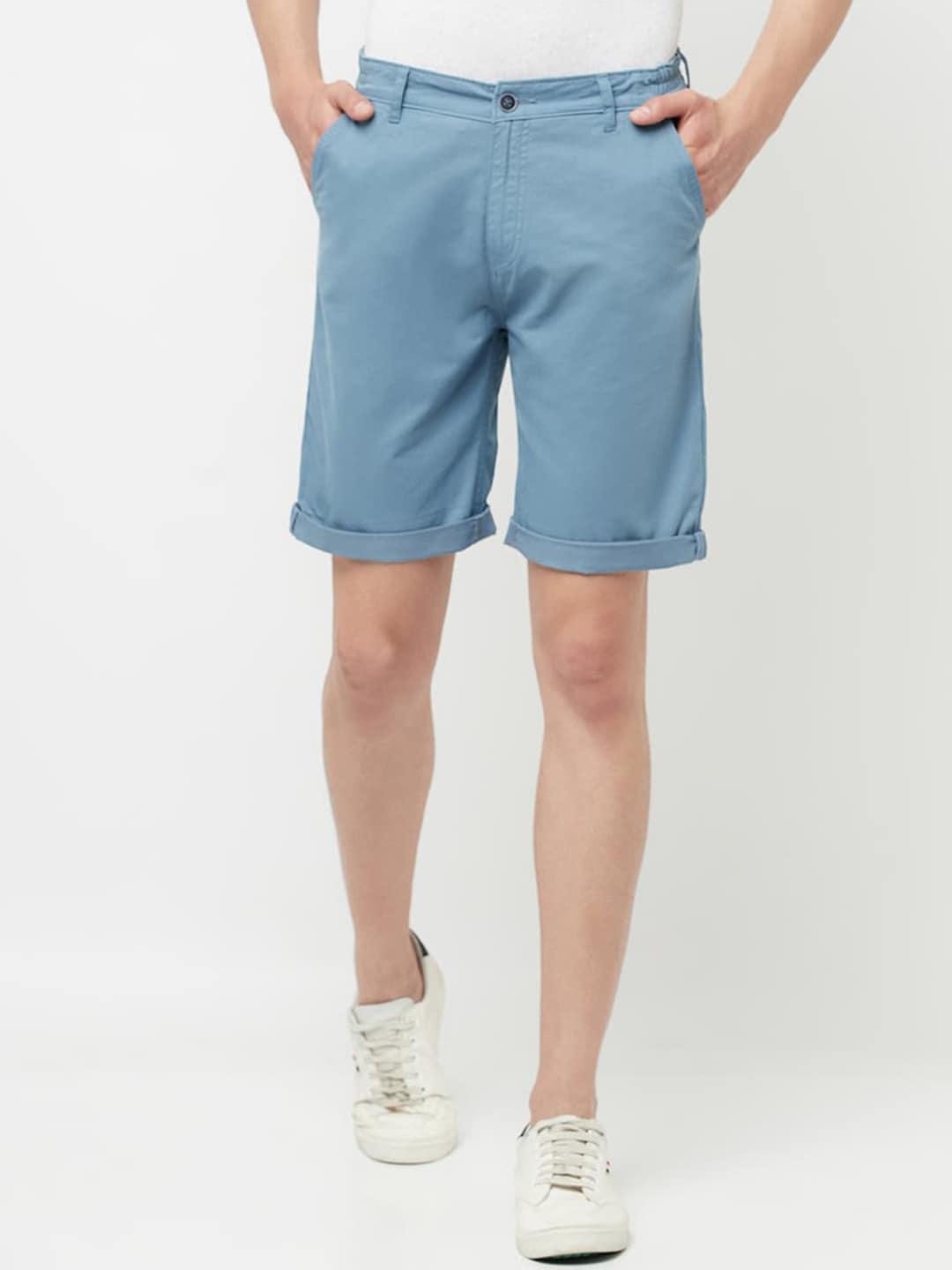 crimsoune-club-men-blue-slim-fit-outdoor-cotton-shorts