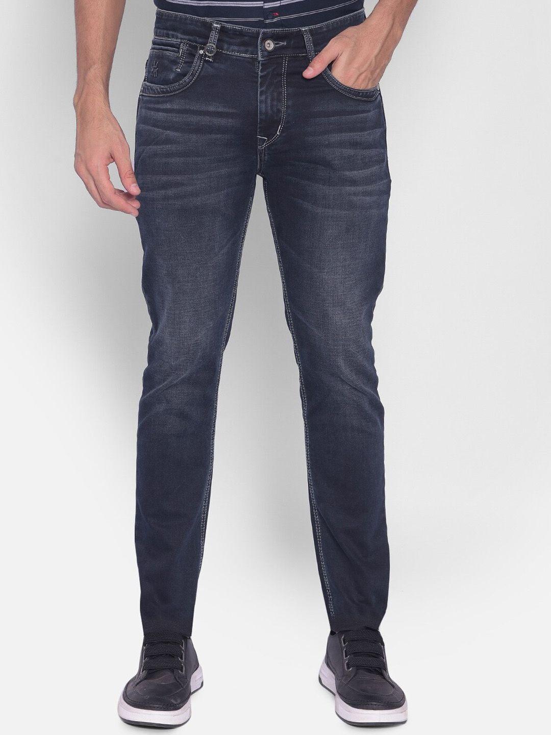 crimsoune club men slim fit comfort mid-rise stretchable jeans