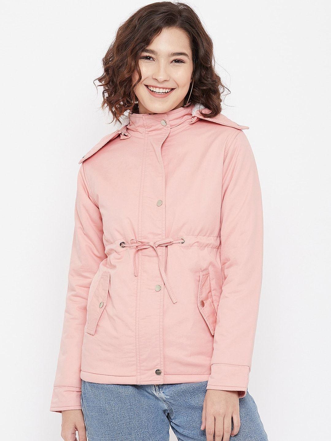 crimsoune club women pink quilted jacket