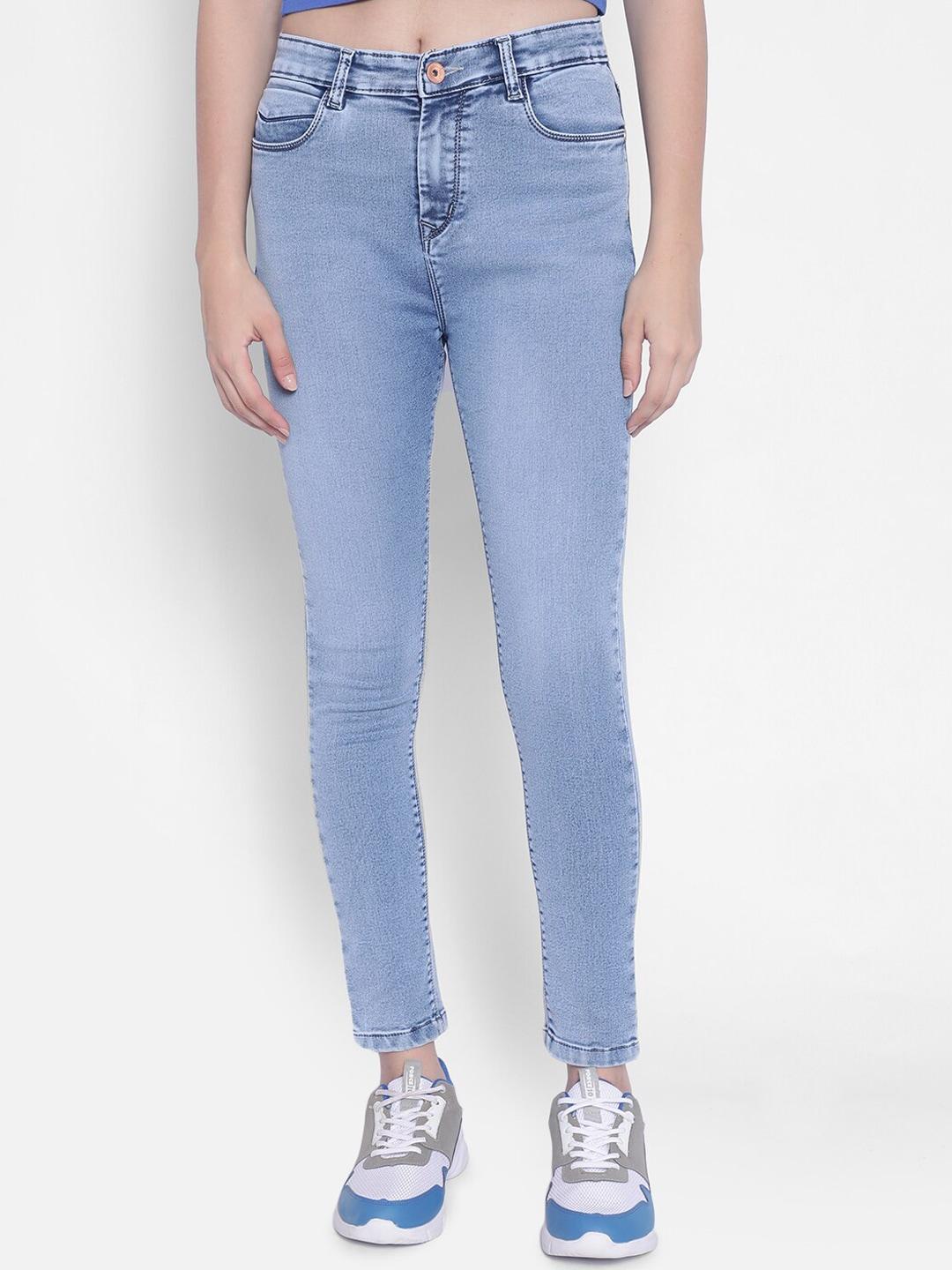crimsoune club women slim fit mid-rise stretchable jeans