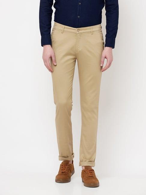 crimsoune club beige slim fit chinos