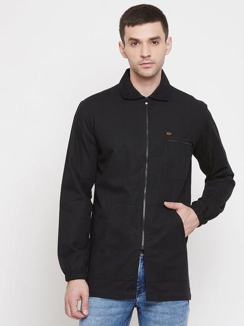 crimsoune club black cotton slim fit jacket