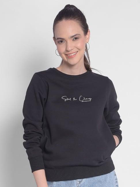 crimsoune club black graphic print sweatshirt