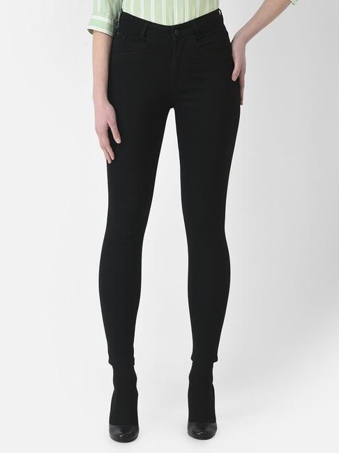 crimsoune club black mid rise jeans