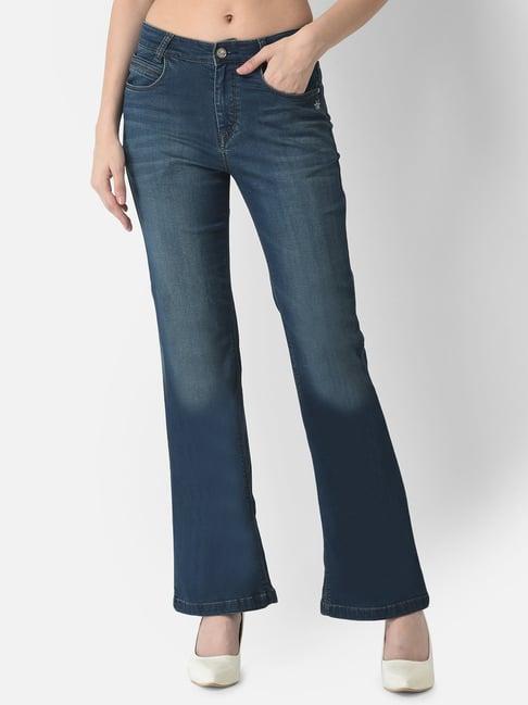 crimsoune club blue relaxed fit mid rise jeans