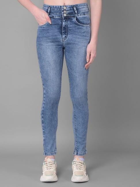 crimsoune club blue skinny fit mid rise jeans