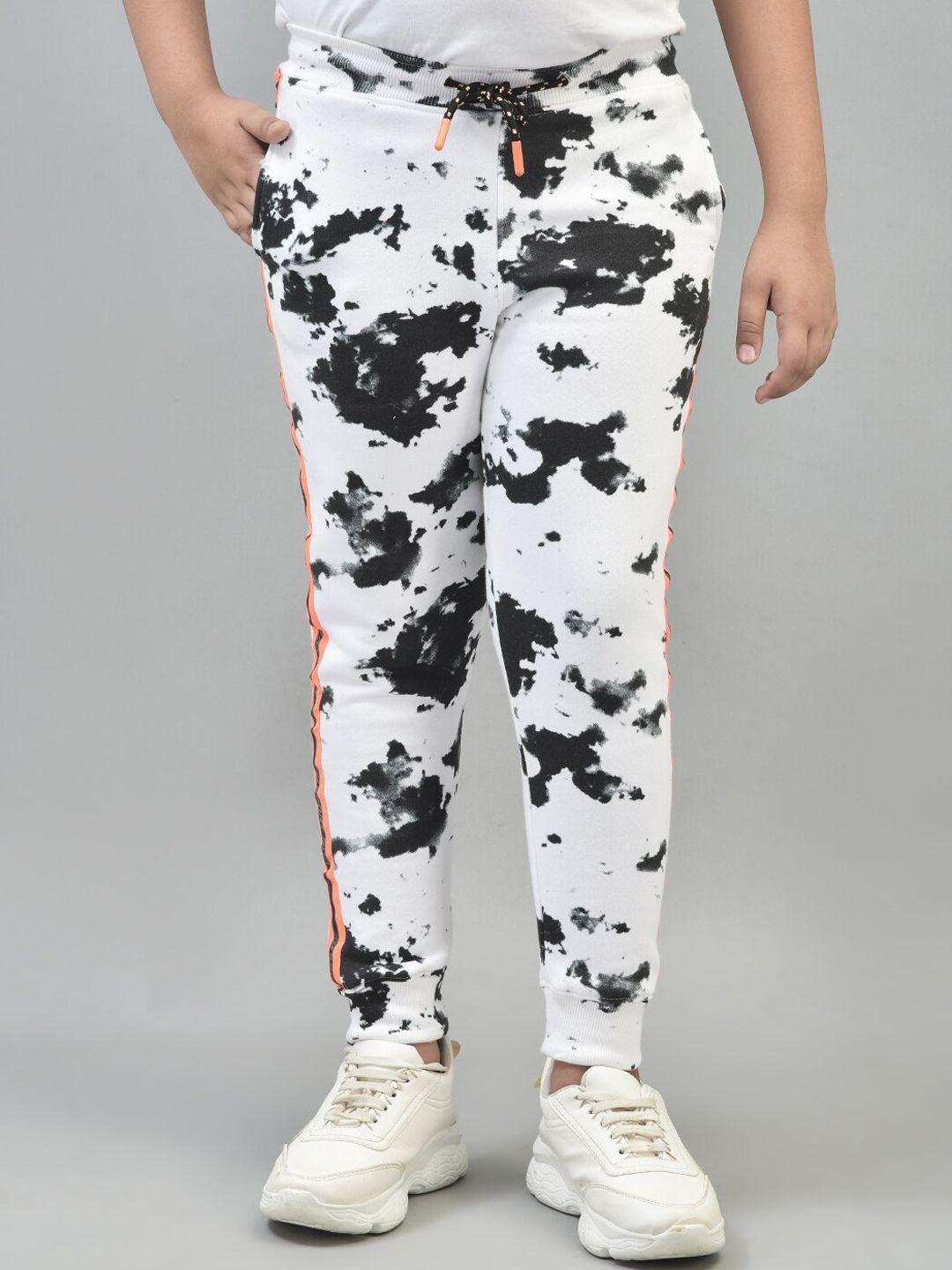 crimsoune club boys abstract printed slim-fit joggers