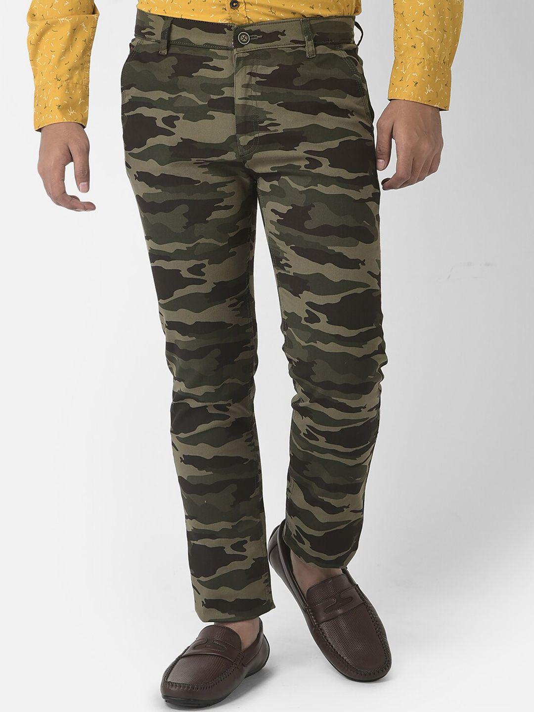 crimsoune club boys camouflage printed relaxed cotton chinos trousers