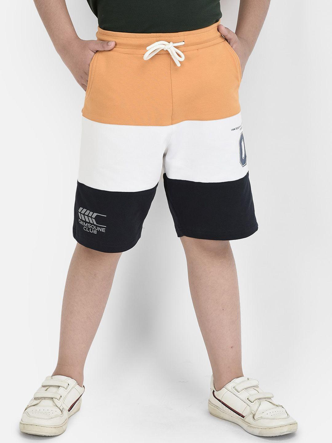 crimsoune club boys colourblocked regular fit shorts