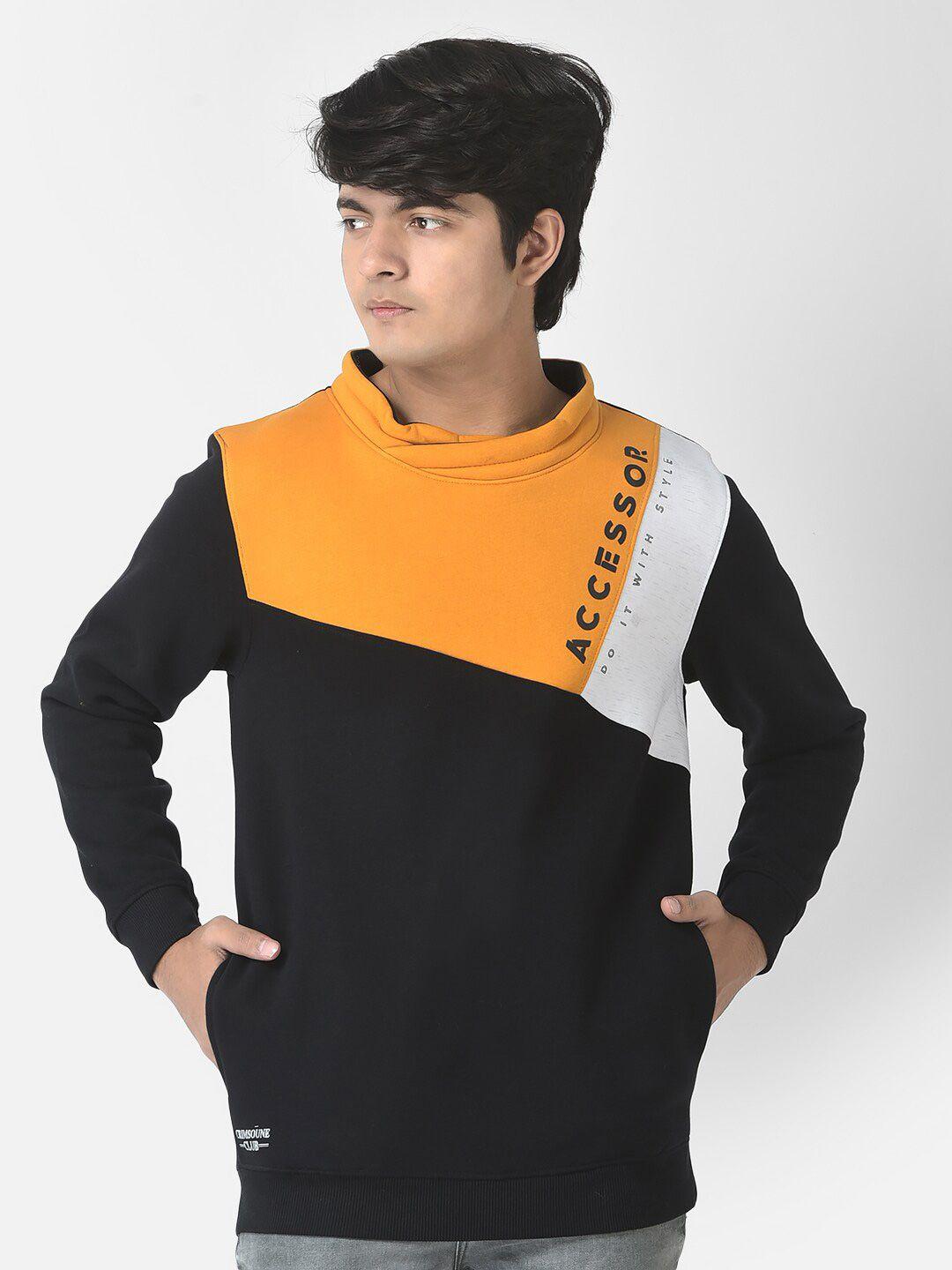 crimsoune club boys colourblocked sweatshirt