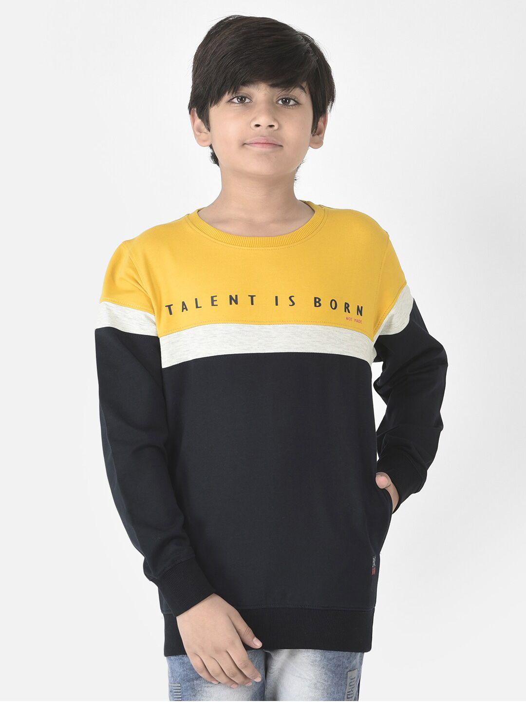 crimsoune club boys colourblocked sweatshirt