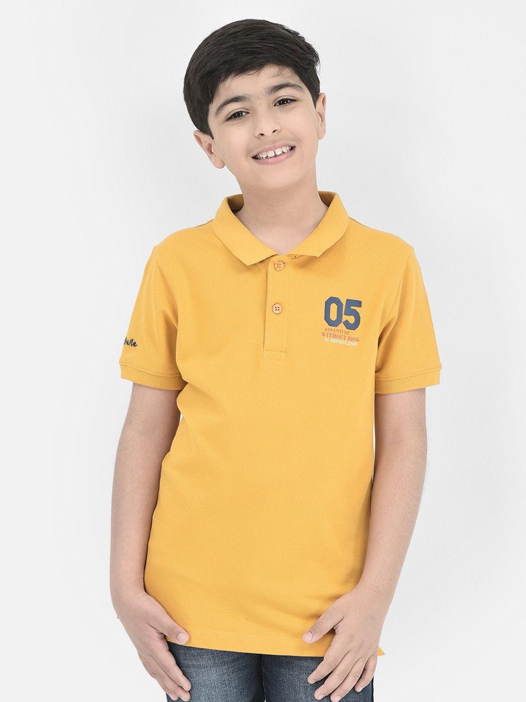 crimsoune club boys polo collar t-shirt