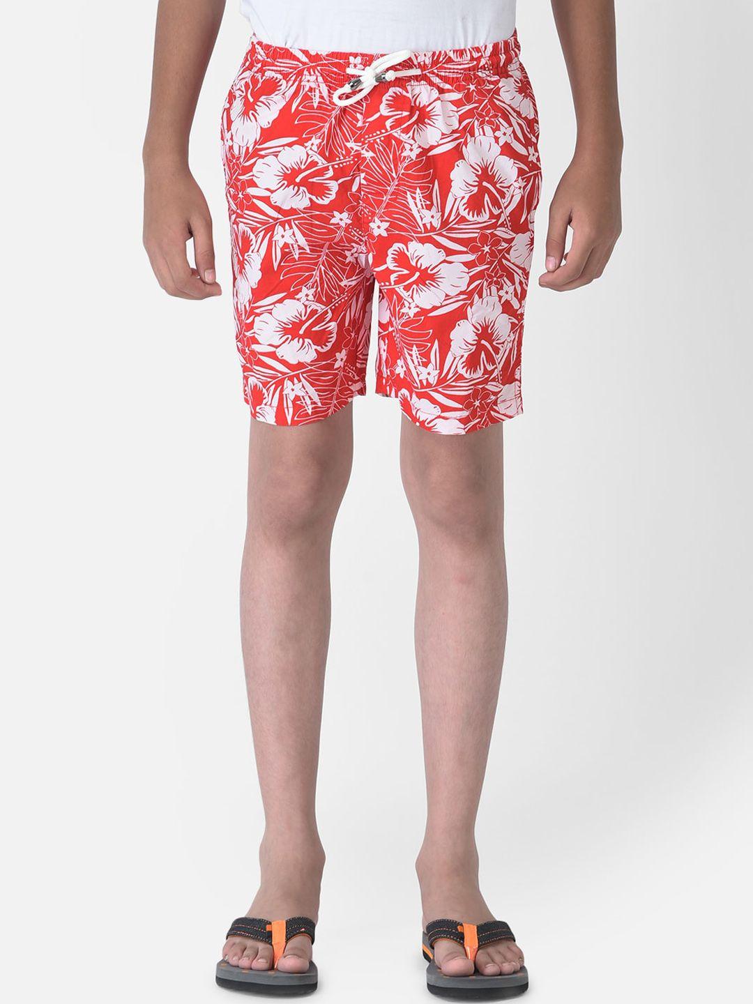 crimsoune club boys red hawaiian print boxers