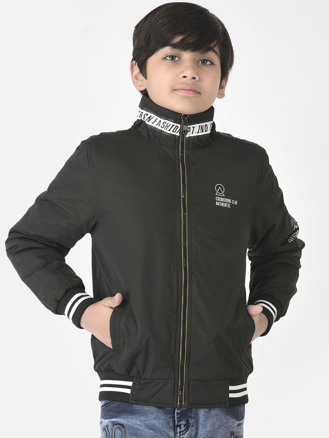 crimsoune club boys solid lightweight bomber jacket