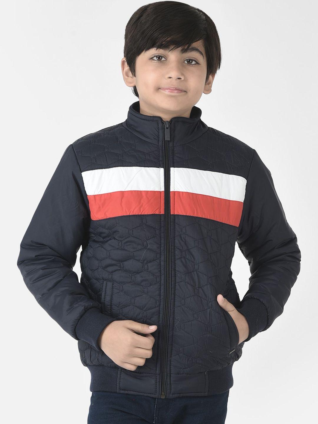 crimsoune club boys striped lightweight bomber jacket