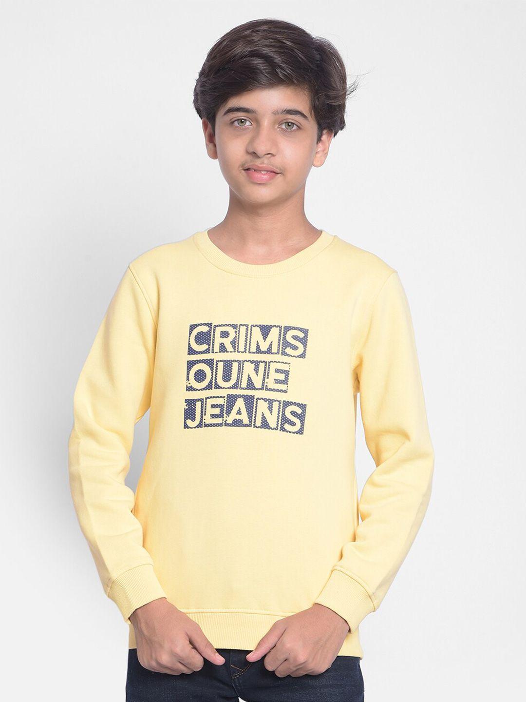 crimsoune club boys typography printed sweatshirt