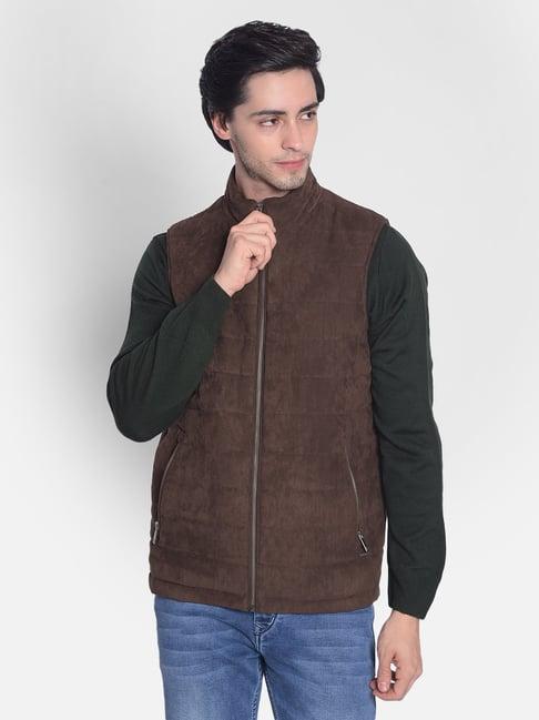 crimsoune club brown regular fit jacket