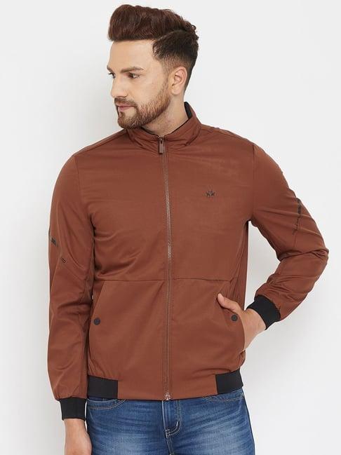 crimsoune club brown slim fit jacket