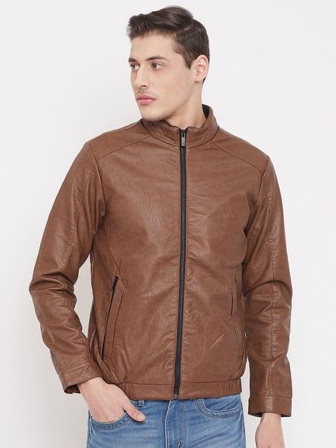 crimsoune club brown slim fit jacket