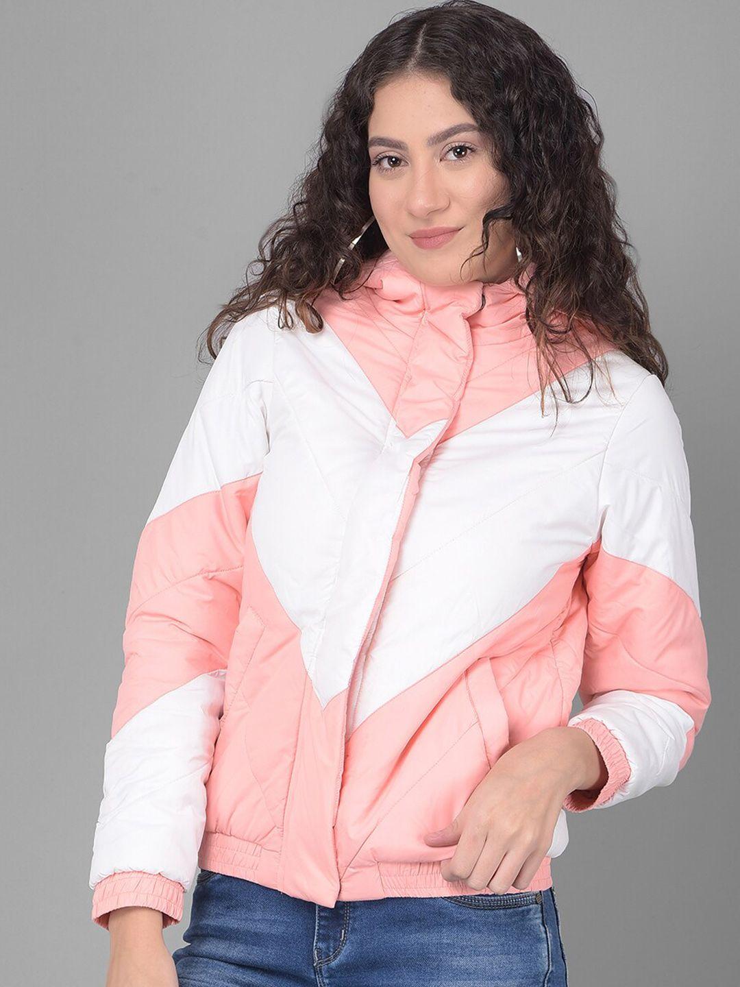 crimsoune club colourblocked lightweight puffer jacket