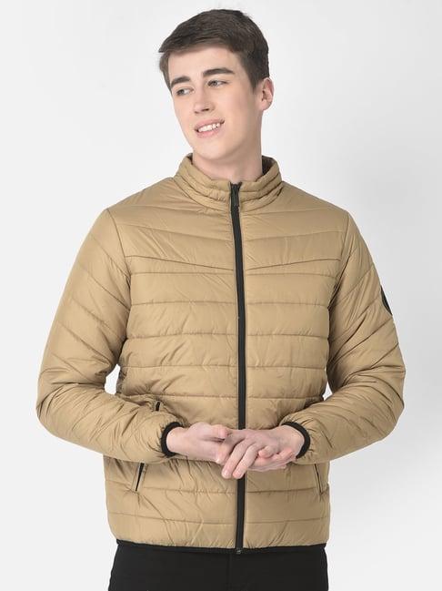 crimsoune club dark beige regular fit puffer jacket