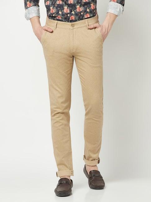 crimsoune club fawn regular fit chino trousers