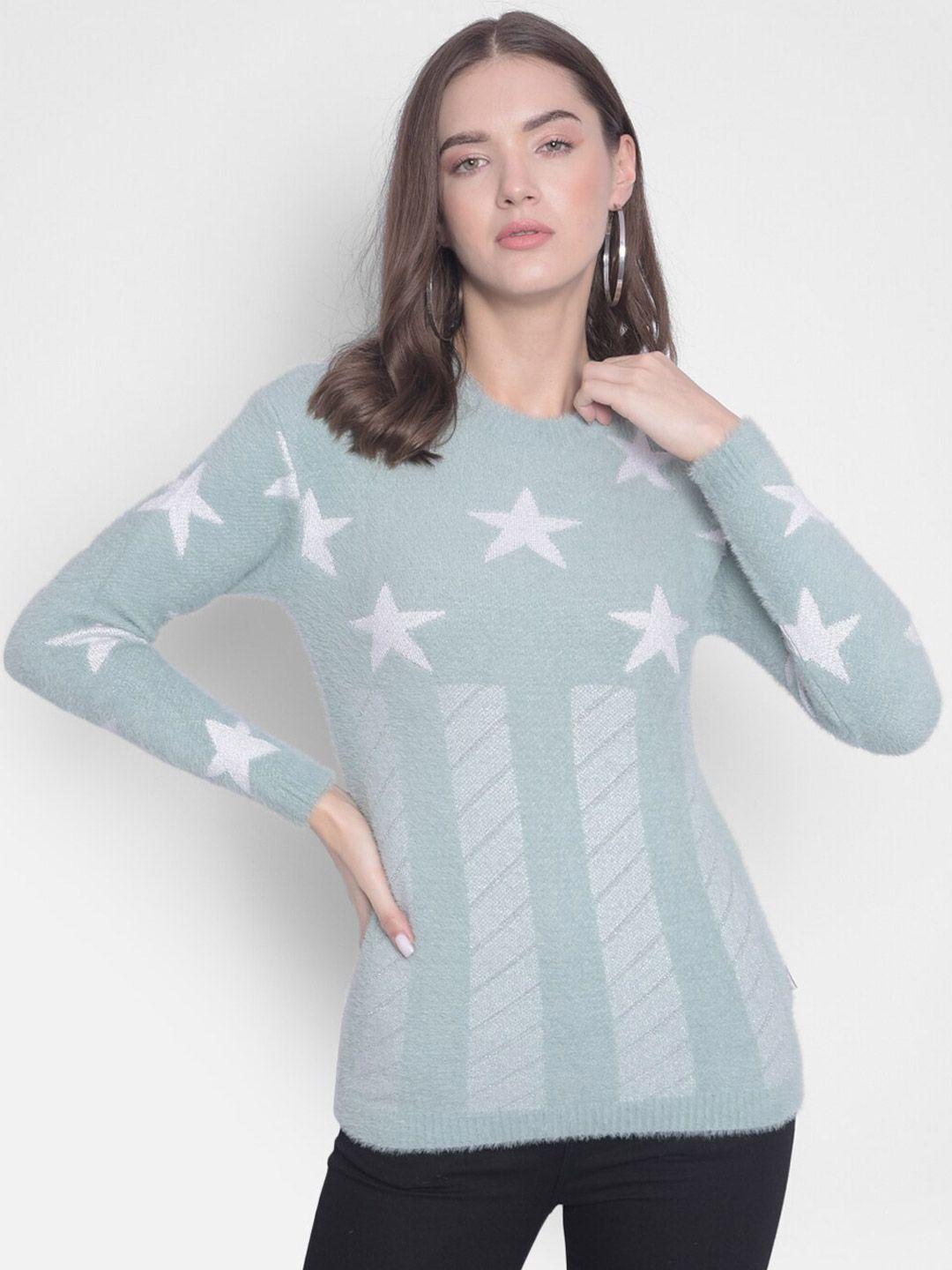 crimsoune club geometric printed pullover sweater