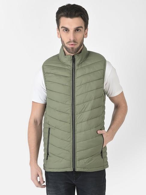 crimsoune club green regular fit puffer jacket