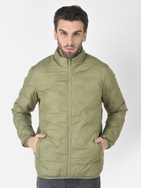 crimsoune club green regular fit quilted jacket