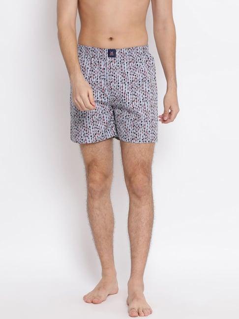 crimsoune club grey cotton slim fit printed boxers