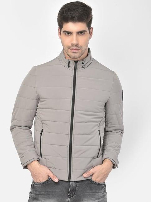 crimsoune club grey regular fit quilted jacket