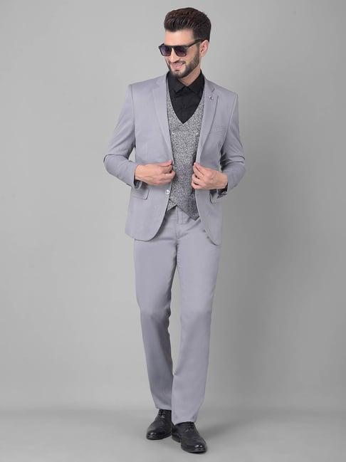 crimsoune club grey slim fit two piece suits