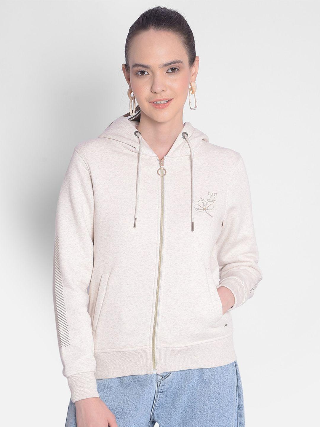 crimsoune club hooded front-open sweatshirt