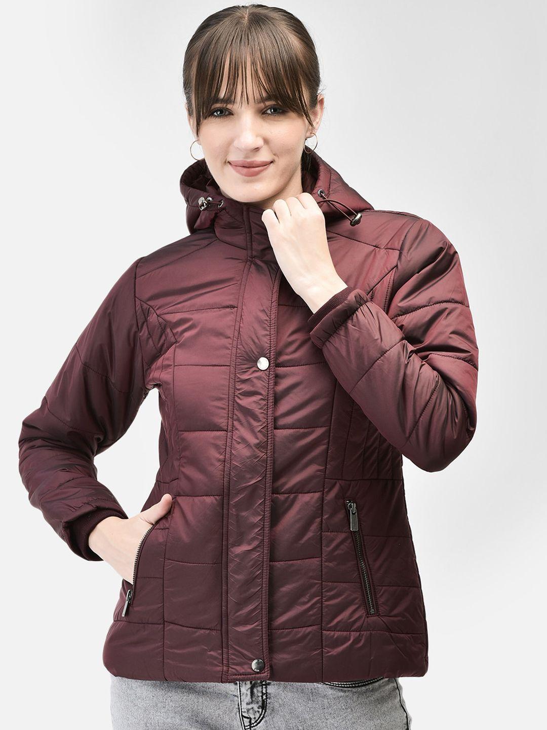 crimsoune club hooded puffer jacket