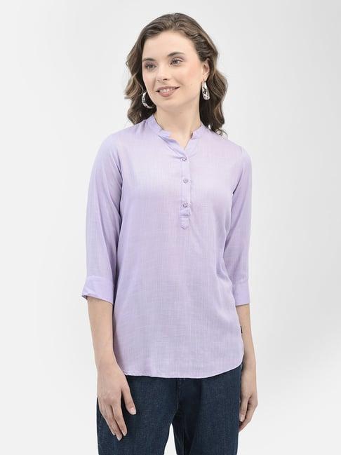 crimsoune club lavender slim fit tunic