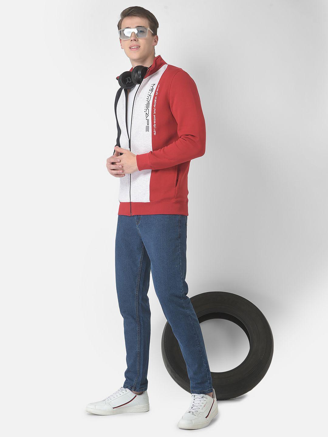 crimsoune club men colourblocked sweatshirt