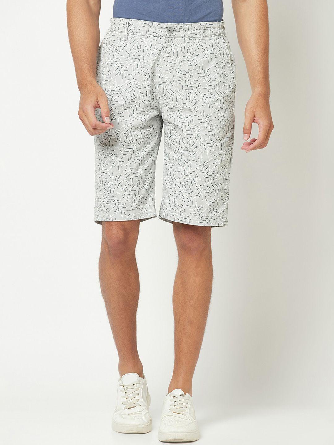 crimsoune club men floral printed pure cotton shorts