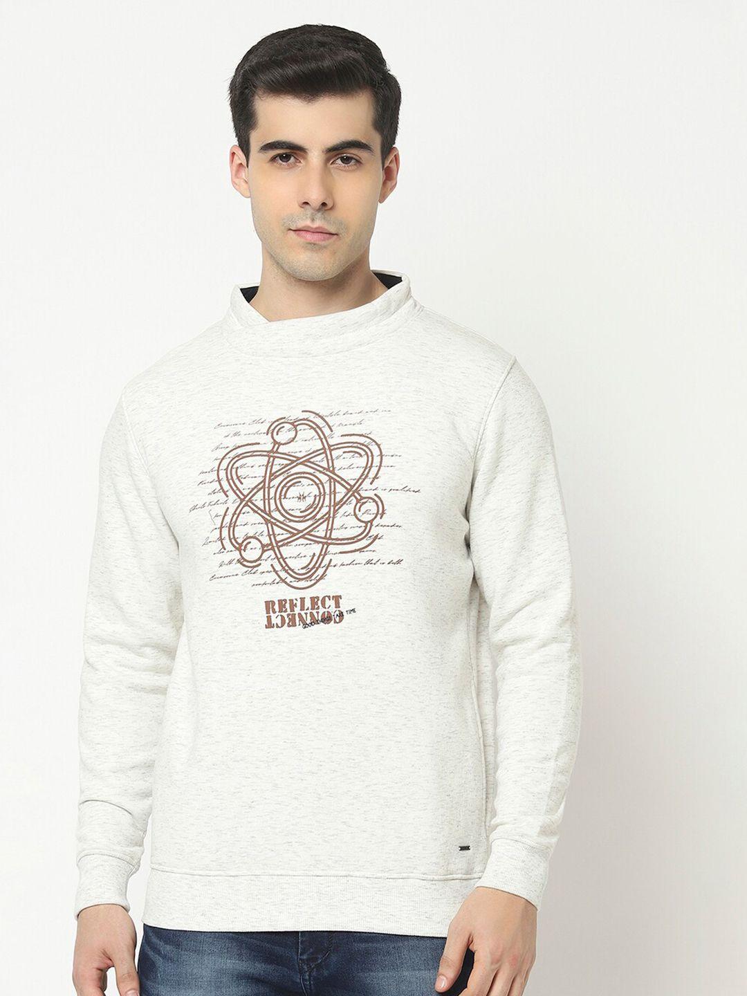 crimsoune club men off white printed sweatshirt