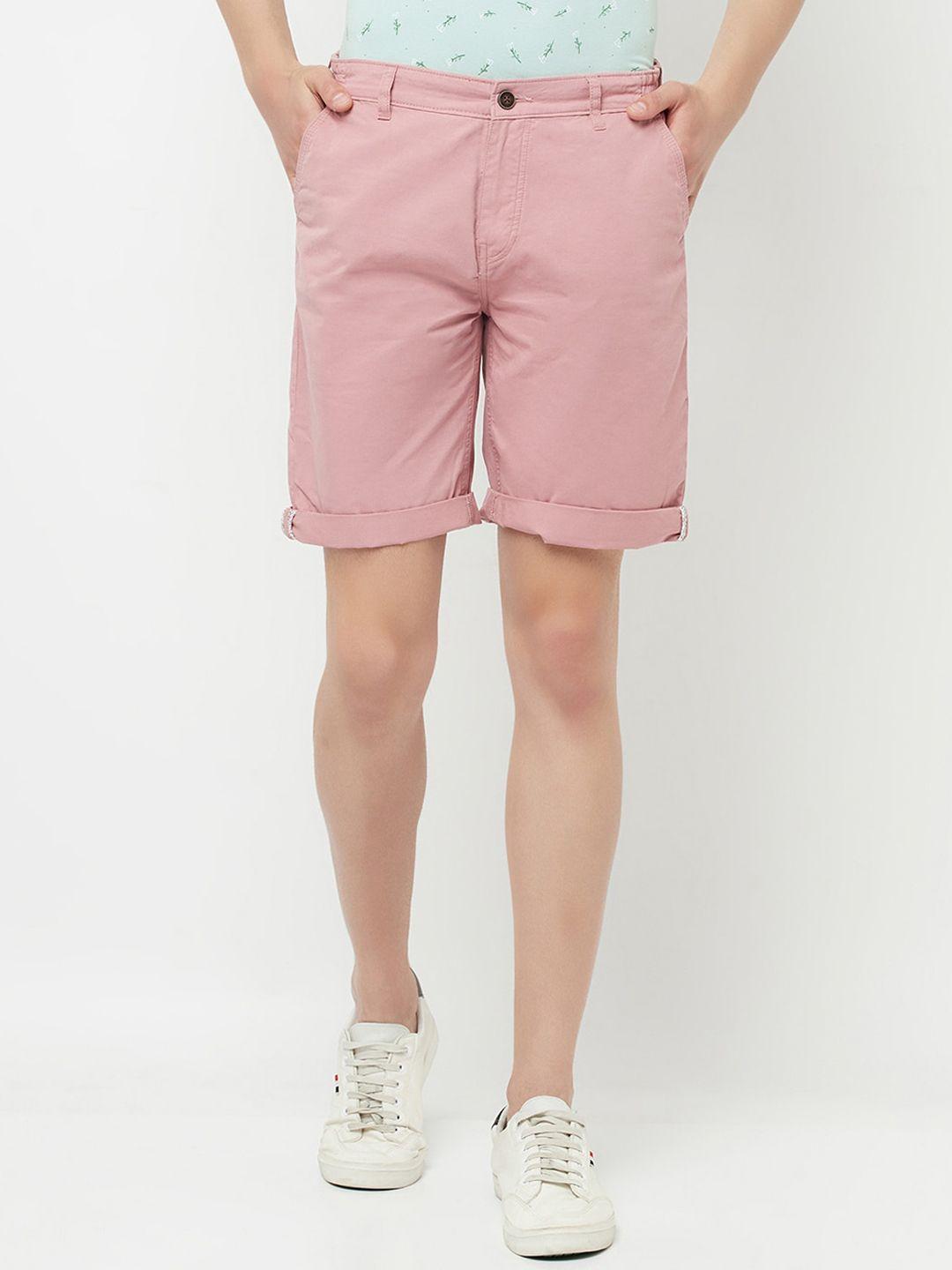 crimsoune club men pink slim fit outdoor shorts