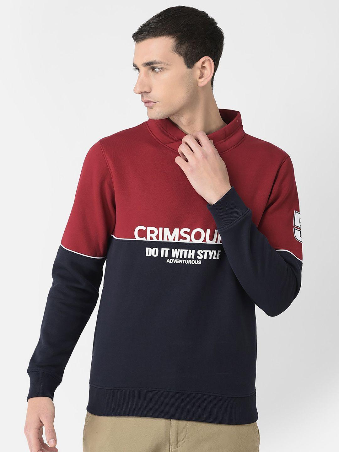 crimsoune club men printed sweatshirt