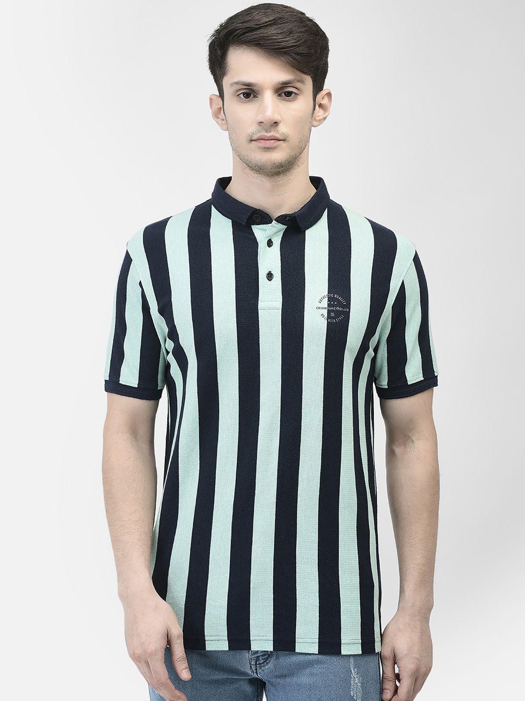 crimsoune club men striped pockets slim fit t-shirt