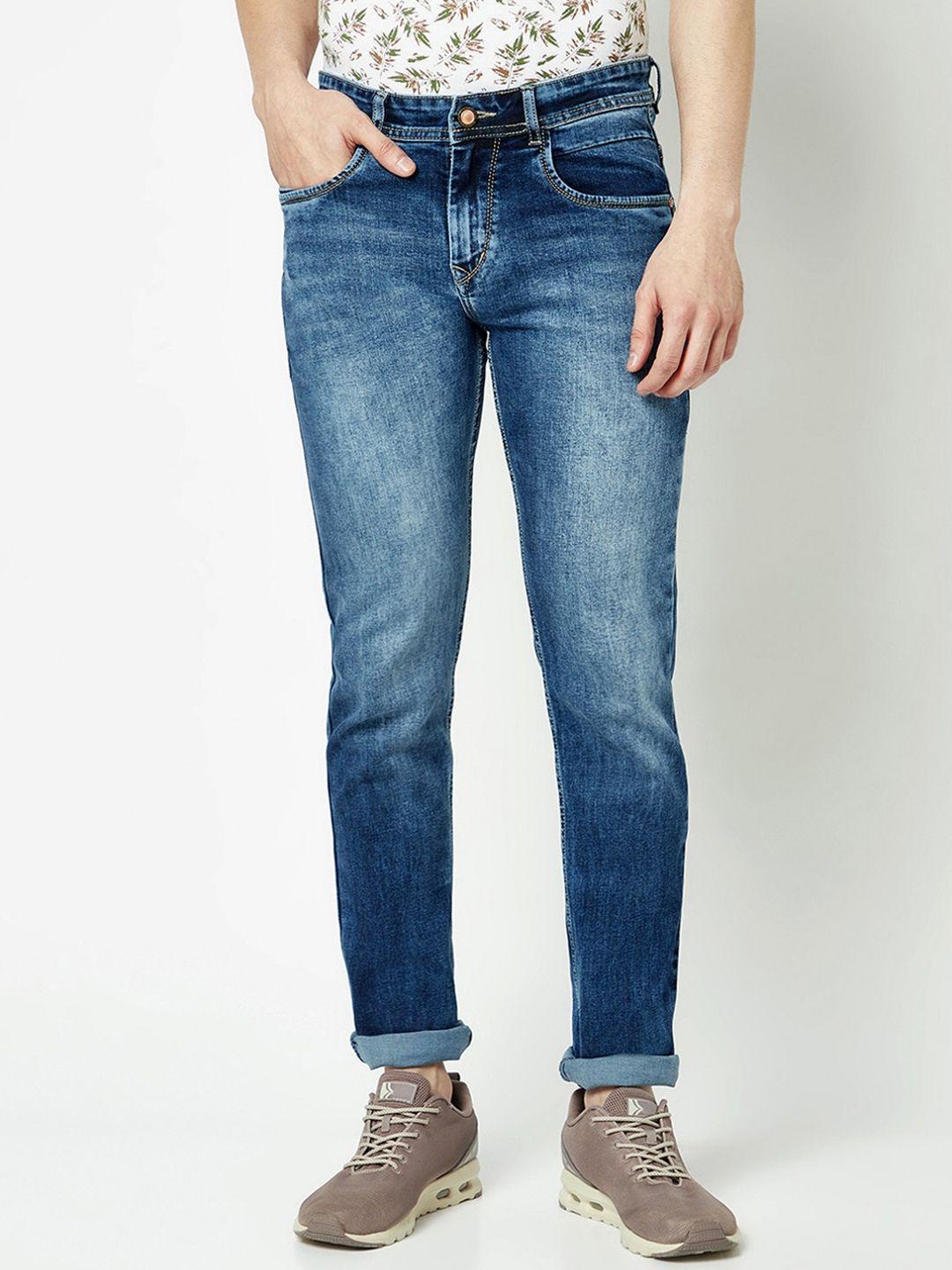 crimsoune club men urban slim fit heavy fade stretchable jeans