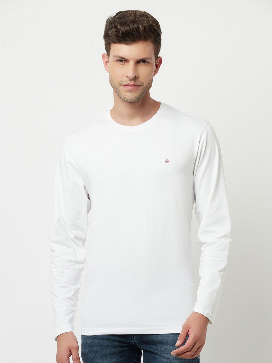 crimsoune club men white slim fit t-shirt