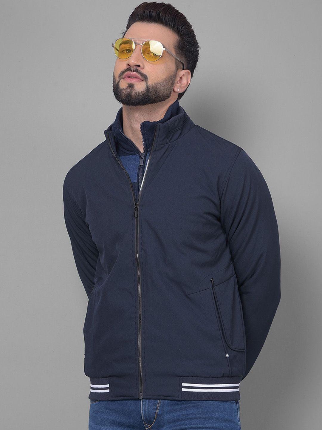 crimsoune club mock collar lightweight bomber jacket